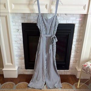 Paige Striped Jumpsuit with Belt